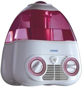 img 4 attached to Vicks Pink Starry Night Cool Moisture Humidifier with Projector & VapoPad Scent Pad Heater