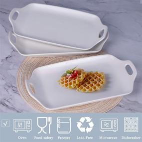 img 2 attached to 🍽️ Ceramic Entertaining Platters: AQUIVER Porcelain