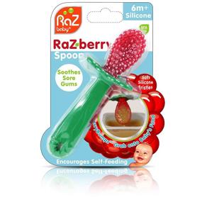 img 2 attached to 🥄 RaZ-Berry Baby Spoon: First Spoon for Babies - Made from 100% Silicone