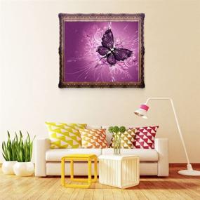 img 2 attached to 🦋 Fipart 5D DIY Diamond Painting Kit: Butterfly Wall Stickers for Living Room Décor