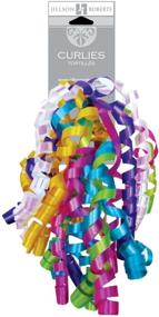 img 1 attached to Jillson Roberts 6-Pack Self-Adhesive Curly Bows - Gift Wrap Accessory in 10 Color Combinations - Mix of Yellow, Purple, Turquoise, and Magenta Jewel Tones
