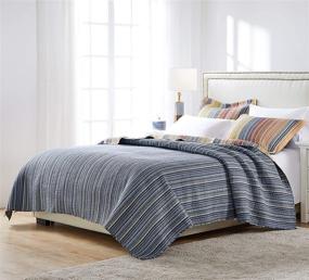 img 2 attached to 🛏️ Full/Queen Multi-Colored Greenland Home Katy Quilt Set