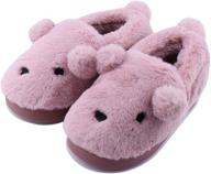 🧦 senfi winter indoor slipper kts02 darkpink 16 17 boys' shoes logo