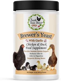 img 4 attached to 1LB Brewer's Yeast with Garlic Powder Chicken & Duck Feed Supplement by Fresh Eggs Daily