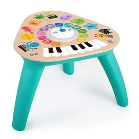 img 4 attached to 🎵 Улучшите творческие способности вашего малыша с игрушкой Baby Einstein Clever Composer Tune Table: магическим электронным деревянным игрушкой для развития!