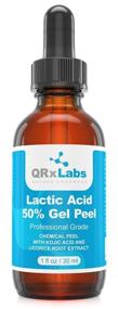 img 4 attached to Lactic Acid 50% Gel Peel with Kojic Acid, Bearberry, and Licorice Root Extracts - Professional Grade - Alpha Hydroxy Acid - 1 fl oz