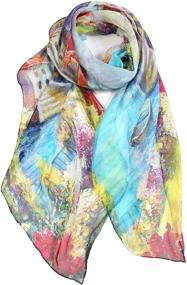 img 3 attached to Scarfands Premium Chiffon Fashion Butterfly Women's Accessories for Scarves & Wraps