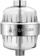 🚿 aquabliss sf100: the ultimate shower filter for soothing skin, hair, and nails with chrome finish logo