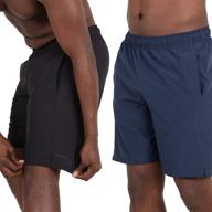 🩳 layer 8 men’s shorts: versatile hybrid all-purpose with 7 & 9 inch inseam logo