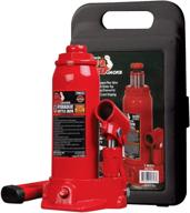 🔴 torin hydraulic welded bottle jack with blow mold carrying storage case - big red t90213 - 2 ton (4,000 lb) capacity - red logo