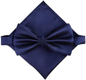 img 1 attached to AINOW Fashion Pre Tied Bowtie Hankerchief Men's Accessories