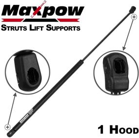 img 4 attached to 💪 Maxpow Hood Struts Lift Support for A4 2003-2009, S4 2004-2008 6444 SG101019, Single Pack