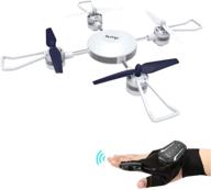 🧤 f-7 orbis hand sensor glove – control series long range heavy lift quadcopter for kids and beginners with auto altitude hold mode, 360 degree flips, 2.4ghz 6 axis gyro – bump drone logo