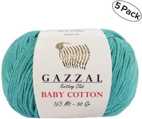 img 1 attached to Skein Total Gazzal Cotton Turquoise