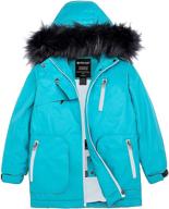 ❄️ wantdo girls' waterproof ski jacket - warm snow coat, windproof winter parka, insulated fleece rain jackets логотип