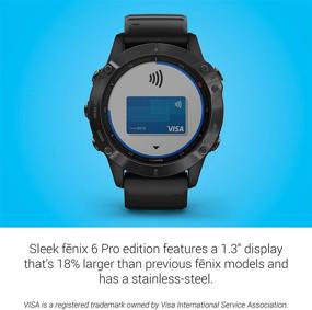 img 2 attached to 🔋 Renewed Garmin Fenix 6 Pro: Premium Multisport GPS Watch with Mapping, Music, Grade-Adjusted Pace Guidance, and Pulse Ox Sensors - Black