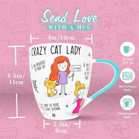 img 1 attached to Cat Mom Love Mug: Ideal Christmas Gifts for Crazy Cat Ladies - Cat Mom Coffee Mug Cup and Cat Mug, Crazy Cat Lady Gifts - Cat Christmas Gifts and Cat Lover Birthday Gifts for Women