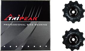 img 3 attached to 🚲 TRiPEAK Campagnolo 10/11-Speed Stainless Steel Bearing Jockey Wheel Pulley Set for Rear Derailleur