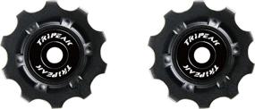 img 4 attached to 🚲 TRiPEAK Campagnolo 10/11-Speed Stainless Steel Bearing Jockey Wheel Pulley Set for Rear Derailleur