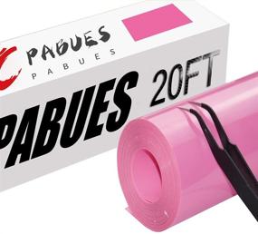 img 4 attached to PABUES HTV Iron on Vinyl 12Inch by 20ft Roll - Pink Heat Transfer Vinyl for T-Shirt - Easy to Cut & Weed - Criut Compatible