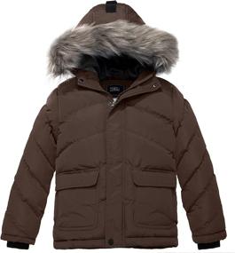 img 4 attached to ZSHOW Boys' Winter Jacket Puffer - Windproof Clothing in Jackets & Coats