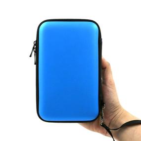 img 4 attached to 🎮 ADVcer 3DS Case - EVA Waterproof Hardshell Protective Carrying Case with Detachable Wrist Strap - Compatible with Nintendo New 3DS XL, New 3DS, 3DS XL, 3DS, 3DS LL, 2DS XL, DSi, DS Lite (Blue)