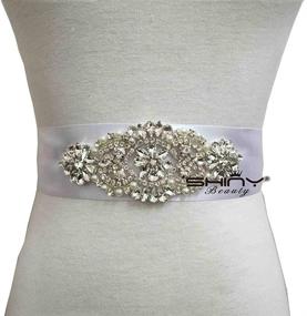 img 1 attached to 💍 Rhinestone Bridal Garter Belt with Waist Belt Trim in Rose Gold - Iron On Wedding Patches