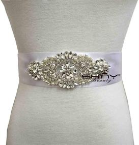 img 3 attached to 💍 Rhinestone Bridal Garter Belt with Waist Belt Trim in Rose Gold - Iron On Wedding Patches