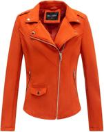 🧥 bellivera faux suede leather jackets 2021: trendy women's moto biker short coats for fall & winter fashion logo