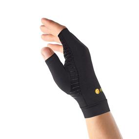 img 4 attached to FITITUDE: Half Finger Compression Gloves Infused with Copper for Breathable Pain Relief, Swelling Reduction and Joint Recovery in Men and Women, Ideal for Tendinitis and Hand/Wrist Discomfort