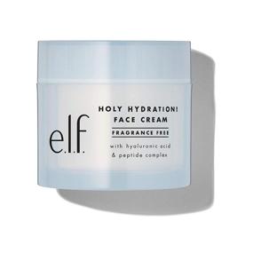 img 4 attached to 🌟 e.l.f Holy Hydration! Face Cream: Fragrance Free, Lightweight, and Nourishing Moisturizer for All Skin Types - 1.76 Oz