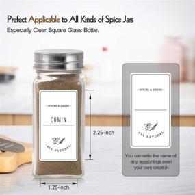 img 3 attached to 🌶️ Organize Your Spices with 24 Pcs Glass Spice Jars & Custom Labels