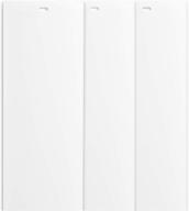 dalix 82.5-inch white vertical blinds slats for 🪟 sliding door window - replacement set of 3 packs logo