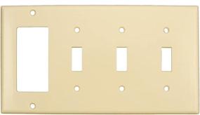 img 1 attached to Leviton P326 I 3 Toggle Combination Wallplate