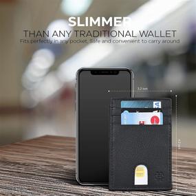 img 1 attached to Stylish and Practical Minimalist Wallets for Men: Leather Pocket Holder and Money Organizers