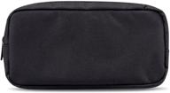 👜 durable and lightweight soft carrying case bag by ercrysto - universal for electronics/accessories, ideal for outings, business, travel, and cosmetics kit (big-black) logo