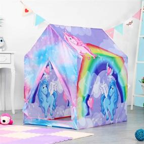 img 3 attached to 🦄 Enchanting Unicorn Playhouse: Outdoor Fun for Children to Enjoy Together