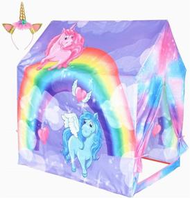 img 4 attached to 🦄 Enchanting Unicorn Playhouse: Outdoor Fun for Children to Enjoy Together