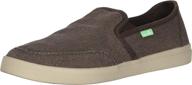 sanuk vagabond canvas sneaker in tobacco shade logo