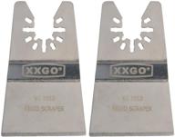 xxgo 2 pcs universal 2” oscillating tool scraper blades: compatible with top brands - bosch, chicago, craftsman, dewalt, dremel, fein, harbor freight, makita, milwaukee, porter cable, ridgid, ryobi, rockwell - xg1002 logo