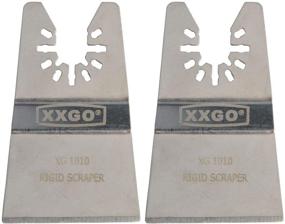 img 4 attached to XXGO 2 Pcs Universal 2” Oscillating Tool Scraper Blades: Compatible with Top Brands - Bosch, Chicago, Craftsman, Dewalt, Dremel, Fein, Harbor Freight, Makita, Milwaukee, Porter Cable, Ridgid, Ryobi, Rockwell - XG1002