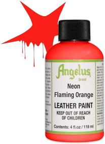 img 3 attached to Angelus Leather Paint Flame Orange