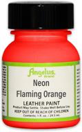 angelus leather paint flame orange logo