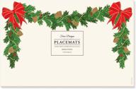 faux designs paper placemats holiday logo