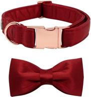 🐾 lionet paws silk dog collar with bowtie: comfortable, adjustable, cute and stylish collar for dogs - perfect for puppies, small, medium and large sizes, ideal for both girls and boys logo