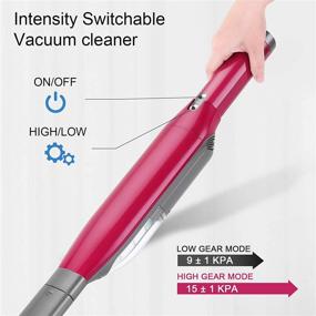 img 3 attached to Powerful Cordless Stick Vacuum Cleaner - 16 Kpa Suction, Lightweight & 3-in-1 with Flashlight, Comfort Handle - Ideal for Home, Hard Floors, Cars, and Pet Hair