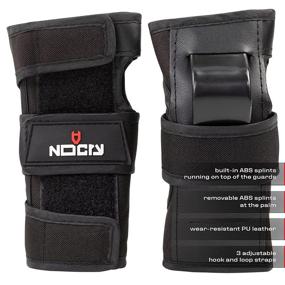 img 3 attached to 🛹 NoCry Wrist Guards: Supportive and Protective Gear for Skateboarding, Snowboarding, Rollerblading - 1 Pair, 2 Sizes (Kids, Youth, Adults) - Size Medium