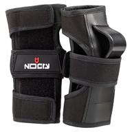 🛹 nocry wrist guards: supportive and protective gear for skateboarding, snowboarding, rollerblading - 1 pair, 2 sizes (kids, youth, adults) - size medium logo