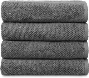 img 3 attached to Welhome Franklin Charcoal Textured Absorbent