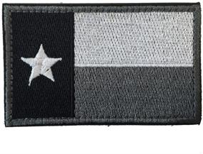 img 2 attached to 🏴 Gray White Texas State Flag Tactical Morale Patch for SpaceAuto Enthusiasts